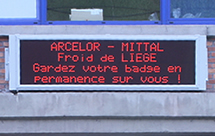 Afficheur LED ArcelorMittal